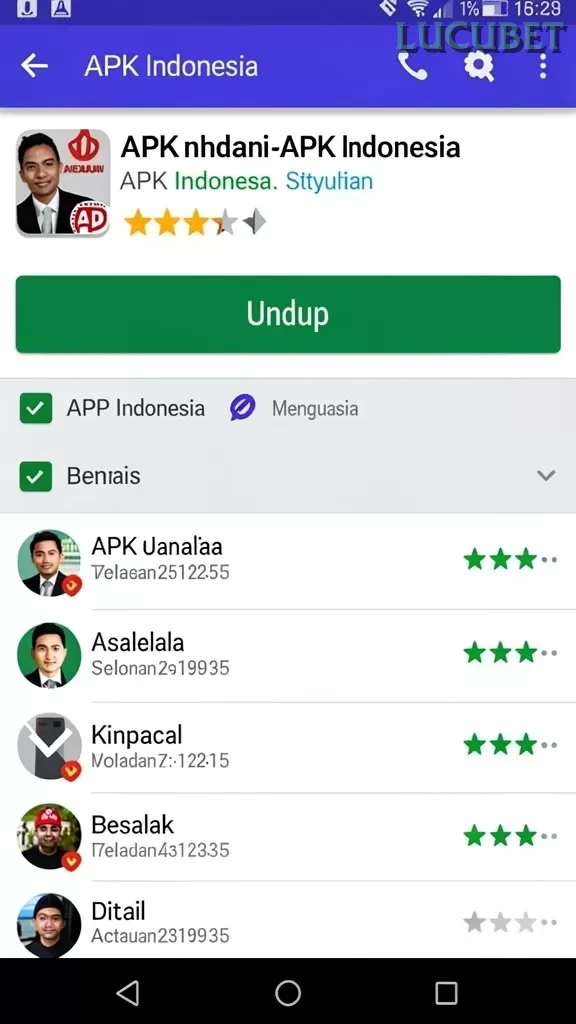 Cuplikan layar BATAK5D — menu navigasi