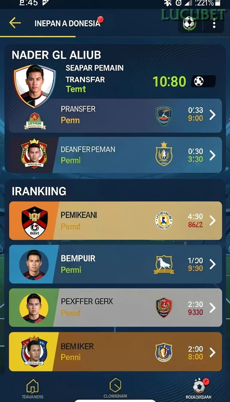 Cuplikan layar WWGSLOT — menu navigasi