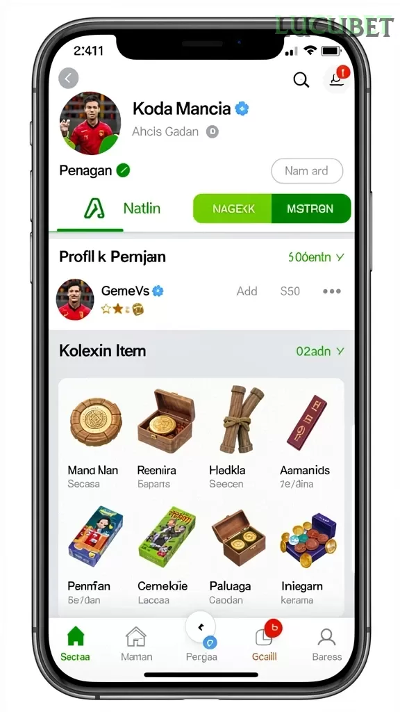 Cuplikan layar KOPI4D — menu navigasi